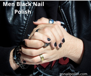 Men Black Nail Polish
