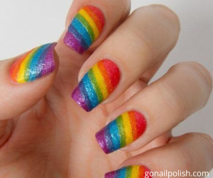 Rainbow Nail Polish